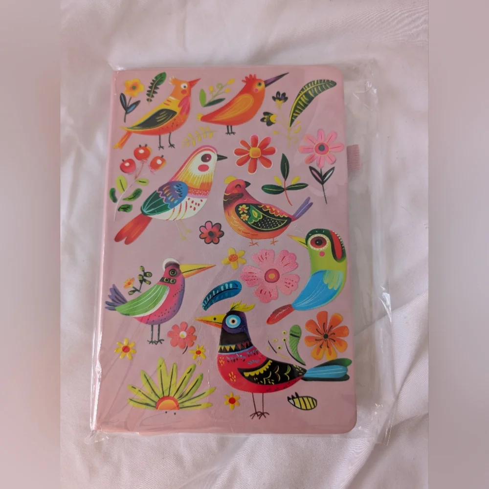Notebook/Journal with Beautiful Tropical Birds